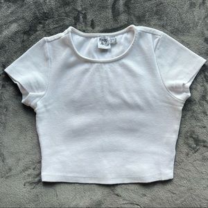 princess polly organic cotton classic crop tee NWOT